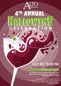 hallowine alto pass vineyards flyer